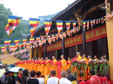 「天目山」天目山禅源寺举行韦驮殿落成庆典暨韦驮圣像开光法会