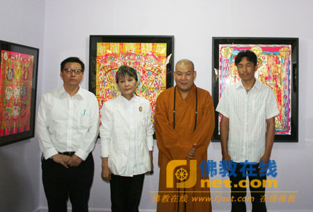 「灵光寺」“和谐·中日佛像画三人展”在北京灵光寺隆重开幕