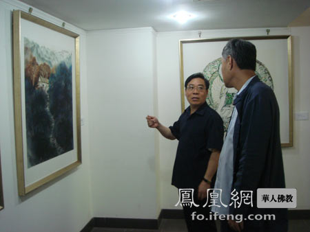 「佛教」相约世博：澳门画家苏法融禅艺画展在上海龙华寺开幕