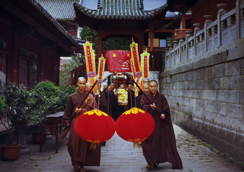 「佛教」东林佛艺：东林寺的浴佛节