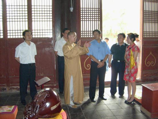 「佛教」山东省宗教局马银平副局长到周村区千佛寺视察指导工作