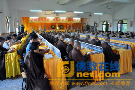「佛教」广东省梅州市千佛塔寺启建地藏法会（图）