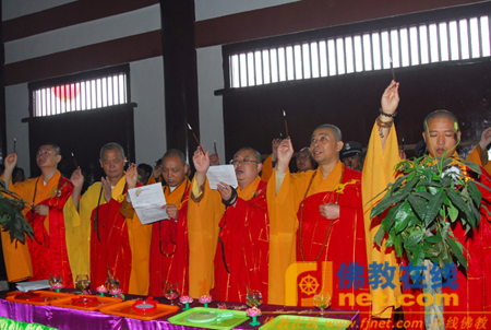 「佛教」湖北能仁禅寺举行念佛堂落成暨玉佛开光法会