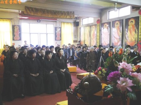 「佛教」山东淄博普照寺举行“五蕴与十二因缘”主题讲座