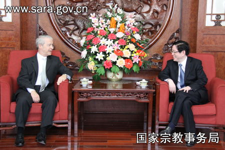「王作安」王作安局长会见美国基督教北地教会主任亨特牧师一行 「王作安」王作安局长会见美国基督教北地教会主任亨特牧师一行