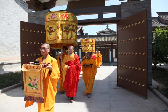 「佛教」陕西省扶风县法门寺隆重举行传授在家菩萨戒法会