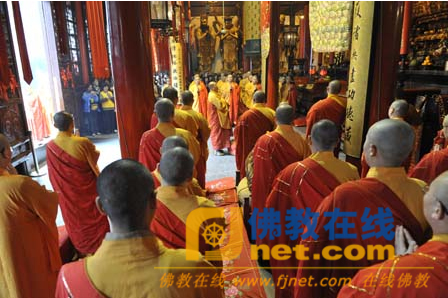 「佛教」上海玉佛禅寺祈福世博圆满大法会启建仪式举行