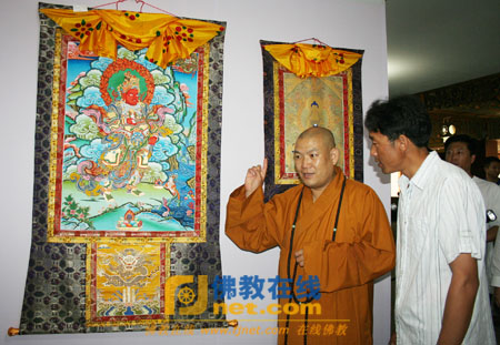 「灵光寺」“和谐·中日佛像画三人展”在北京灵光寺隆重开幕