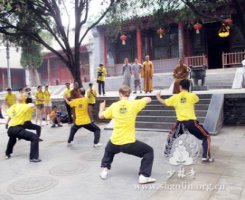 「佛教」美国洛杉矶少林寺文化中心弟子朝拜嵩山少林寺