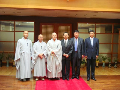 「佛教」驻韩国大使张鑫森拜会韩佛教曹溪宗总务院长慈乘法师
