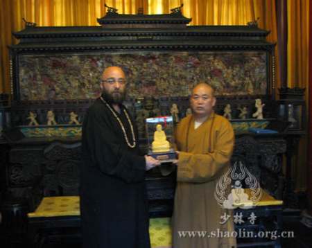 「佛教」希腊少林寺弟子延卓法师一行参访河南嵩山少林寺