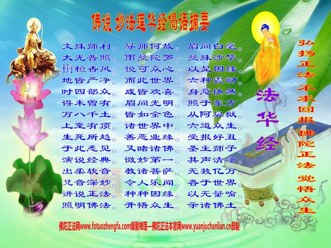 妙法莲华经偈语摘要图（一）