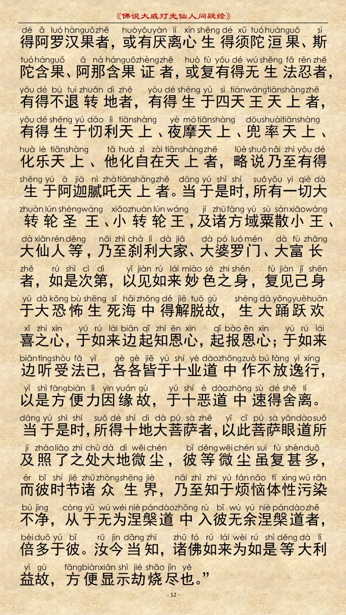 「佛学」《佛说大威灯光仙人问疑经》注音精美版 「佛学」《佛说大威灯光仙人问疑经》注音精美版