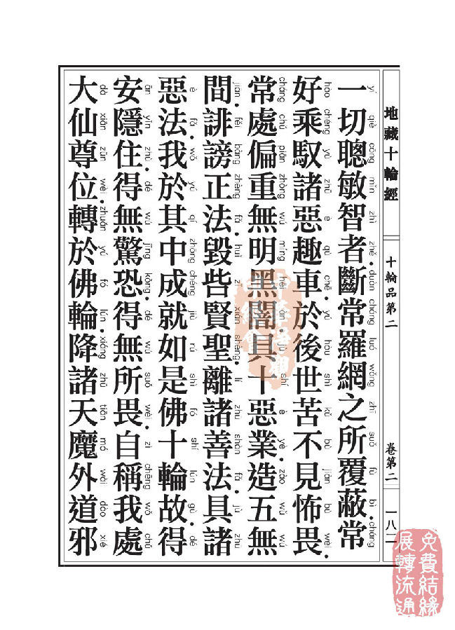 地藏十轮经:十轮品第二 地藏十轮经:十轮品第二