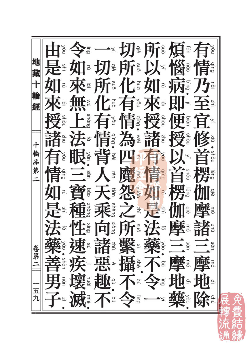 地藏十轮经:十轮品第二 地藏十轮经:十轮品第二