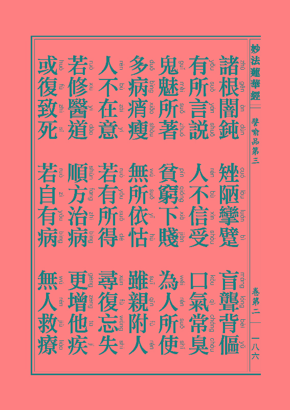 妙法莲华经譬喻品 妙法莲华经譬喻品