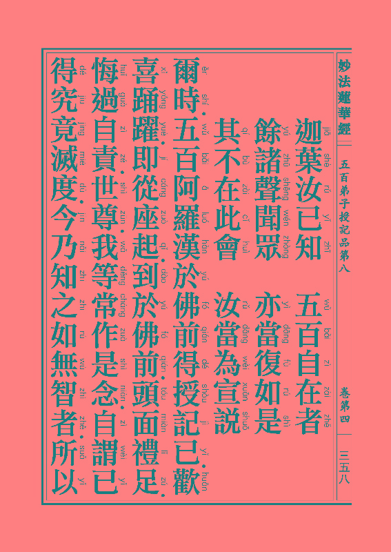 《妙法莲华经》:五百弟子授记品,授学无学人记品 《妙法莲华经》:五百弟子授记品,授学无学人记品