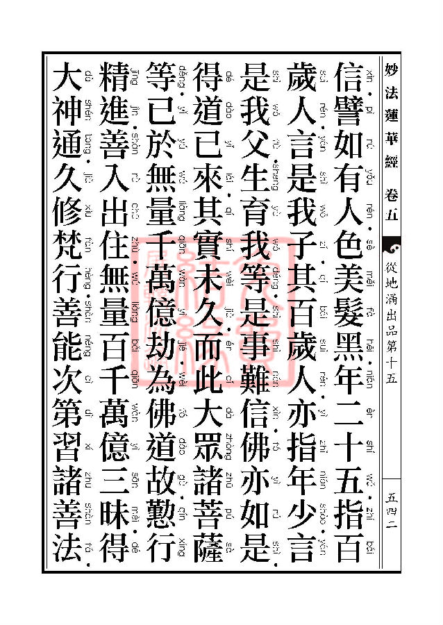 妙法莲华经：从地涌出品第十五