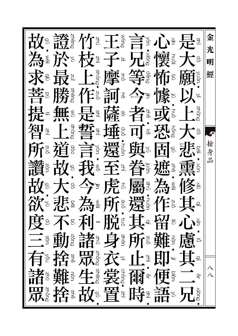 「金光明经」《金光明经》:舍身品 「金光明经」《金光明经》:舍身品
