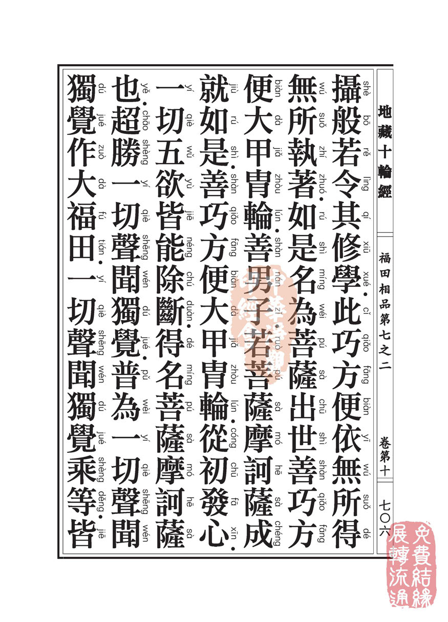 「佛学」地藏十轮经:福田相品第七之二 「佛学」地藏十轮经:福田相品第七之二