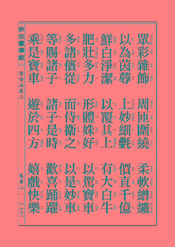 妙法莲华经譬喻品 妙法莲华经譬喻品
