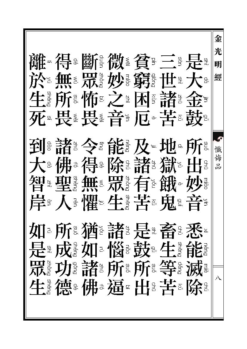 「金光明经」《金光明经》忏悔品 「金光明经」《金光明经》忏悔品