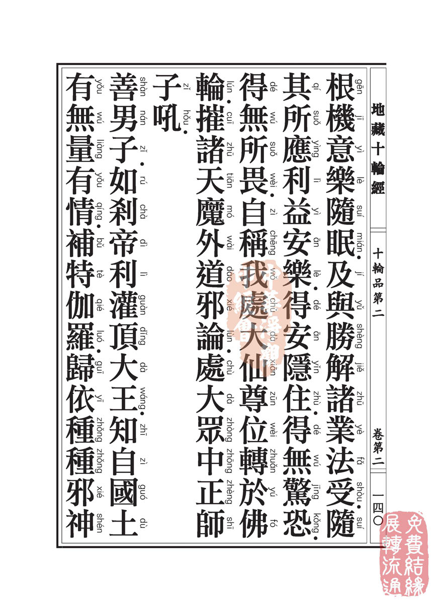 地藏十轮经:十轮品第二 地藏十轮经:十轮品第二
