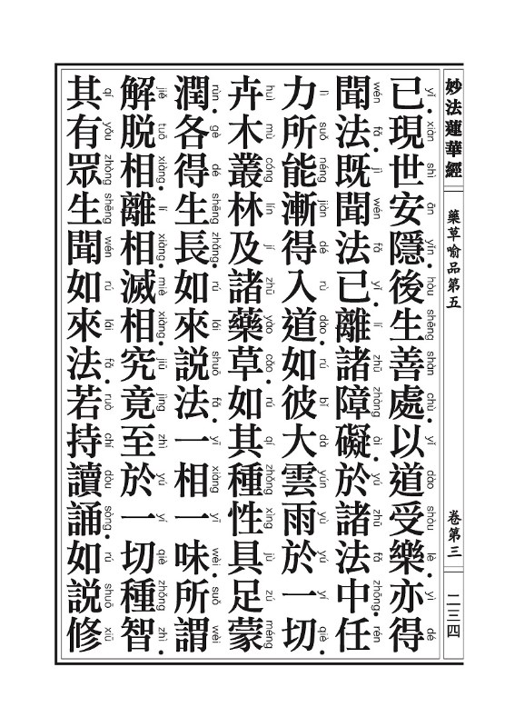 《妙法莲华经》:药草喻品 《妙法莲华经》:药草喻品