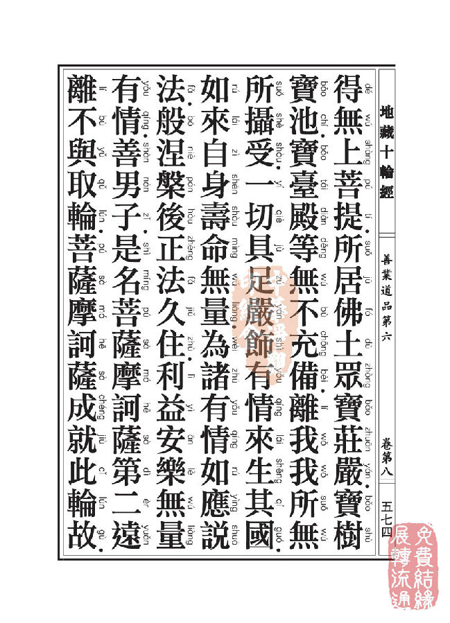 地藏十轮经:善业道品第六之一 地藏十轮经:善业道品第六之一