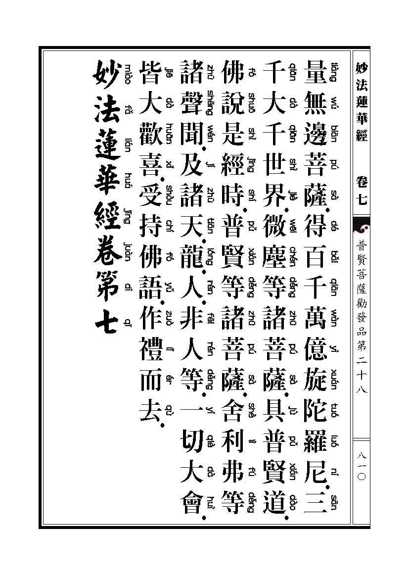 「妙法莲华经观世音菩萨普门品」妙法莲华经观世音菩萨普门品普贤菩萨劝发品 「妙法莲华经观世音菩萨普门品」妙法莲华经观世音菩萨普门品普贤菩萨劝发品