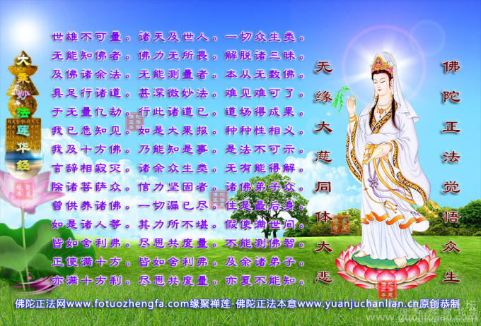 妙法莲华经偈语摘要图（一）