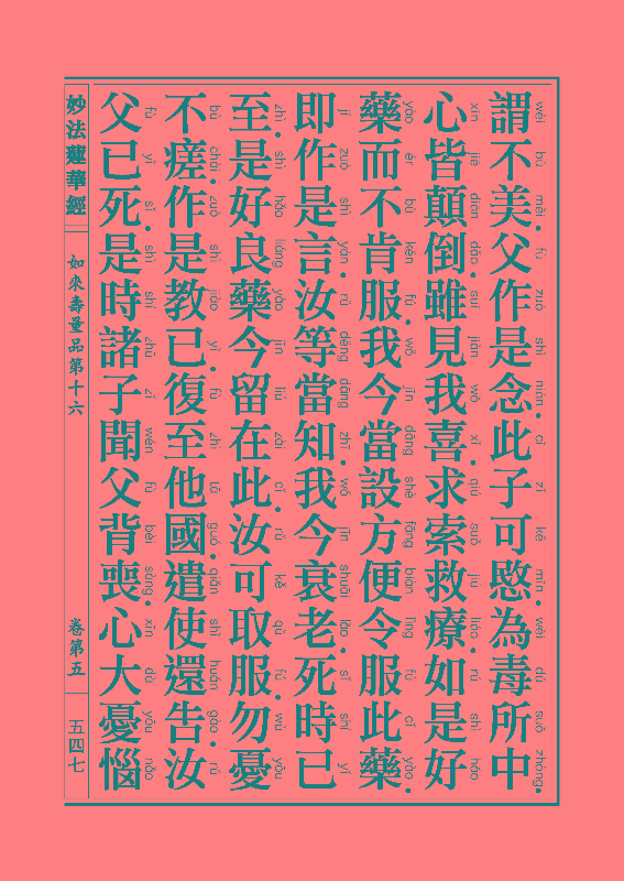 「妙法莲华经」《妙法莲华经》:如来寿量品 「妙法莲华经」《妙法莲华经》:如来寿量品