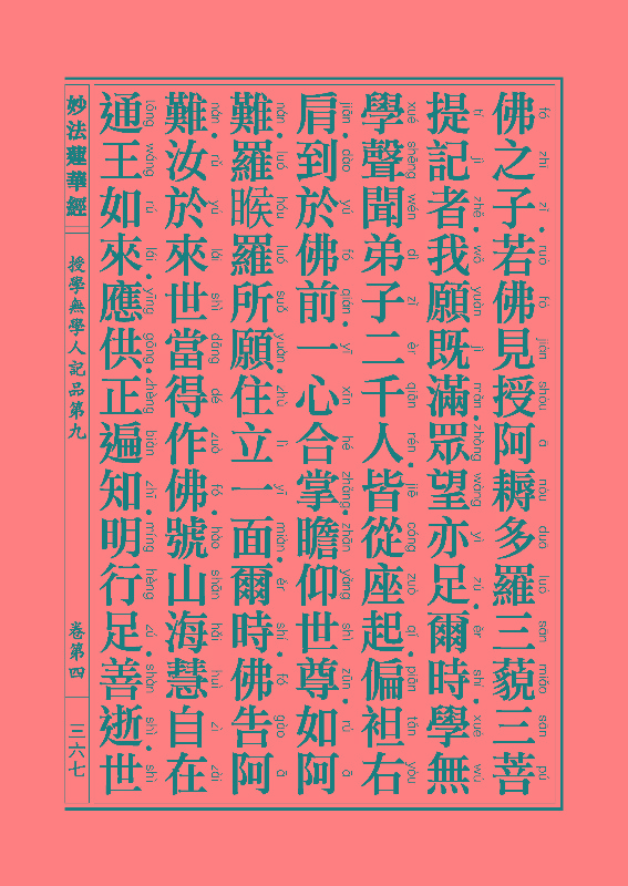 《妙法莲华经》:五百弟子授记品,授学无学人记品 《妙法莲华经》:五百弟子授记品,授学无学人记品