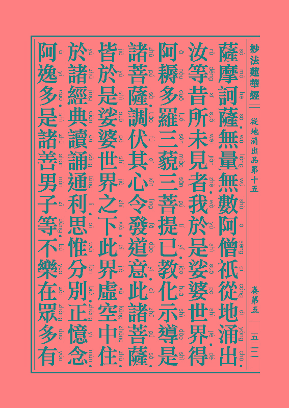 《妙法莲华经》:从地涌出品 《妙法莲华经》:从地涌出品