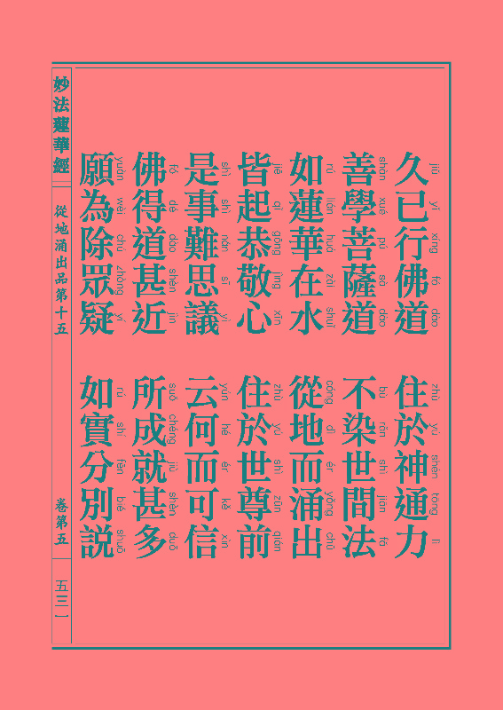 《妙法莲华经》:从地涌出品 《妙法莲华经》:从地涌出品