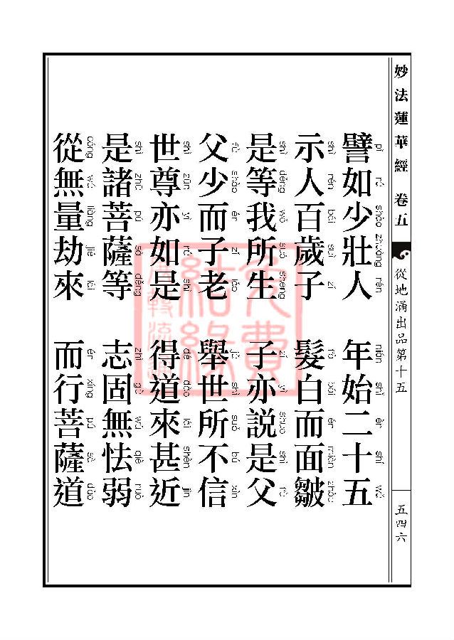 妙法莲华经：从地涌出品第十五