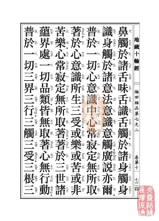地藏十轮经:福田相品第七之二 地藏十轮经:福田相品第七之二