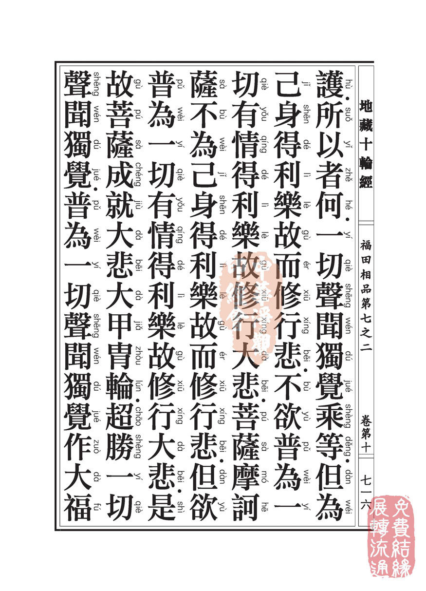《地藏十轮经》:福田相品第七之二 《地藏十轮经》:福田相品第七之二