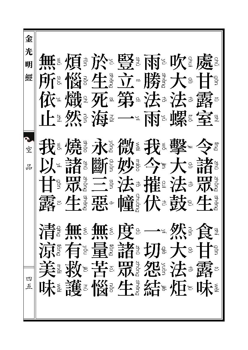 「金光明经」《金光明经》:空品 「金光明经」《金光明经》:空品