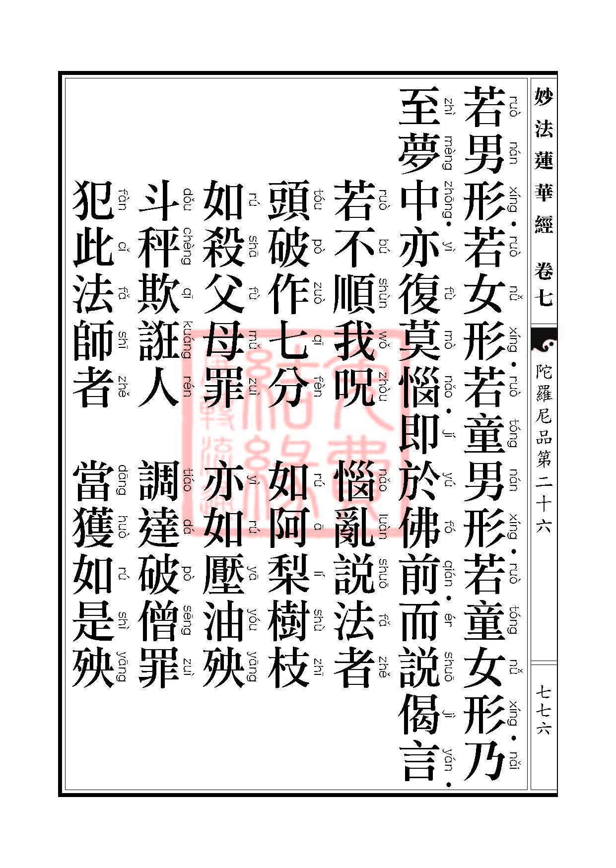 《妙法莲华经》:陀罗尼品第二十六 《妙法莲华经》:陀罗尼品第二十六