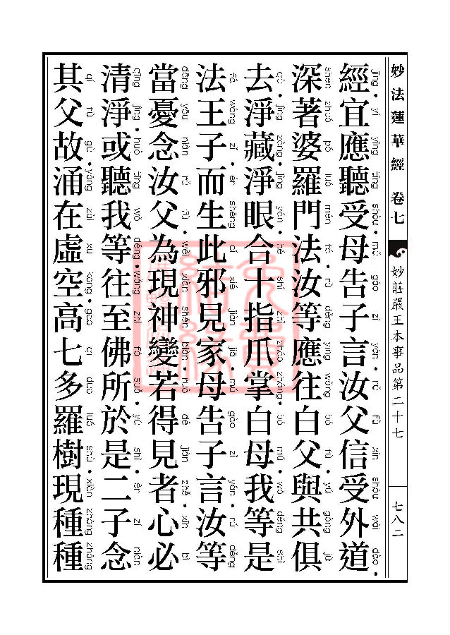 妙法莲华经:妙庄严王本事品第二十七 妙法莲华经:妙庄严王本事品第二十七