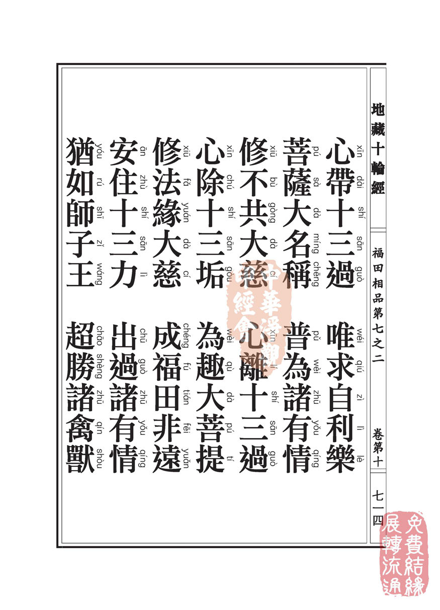 「佛学」地藏十轮经:福田相品第七之二 「佛学」地藏十轮经:福田相品第七之二