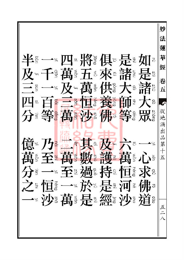 妙法莲华经：从地涌出品第十五