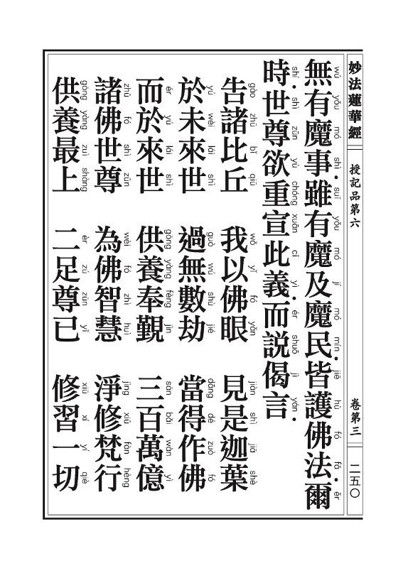 《妙法莲华经》:授记品 《妙法莲华经》:授记品