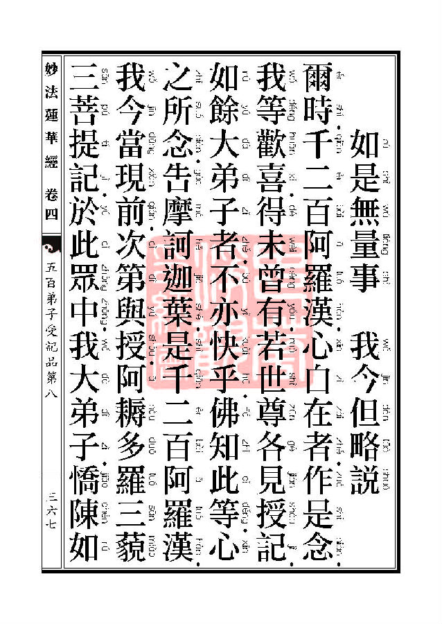 「妙法莲华经」妙法莲华经：五百弟子授记品授学无学人记品