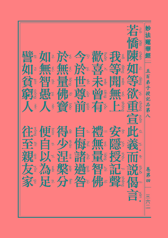 《妙法莲华经》:五百弟子授记品,授学无学人记品 《妙法莲华经》:五百弟子授记品,授学无学人记品