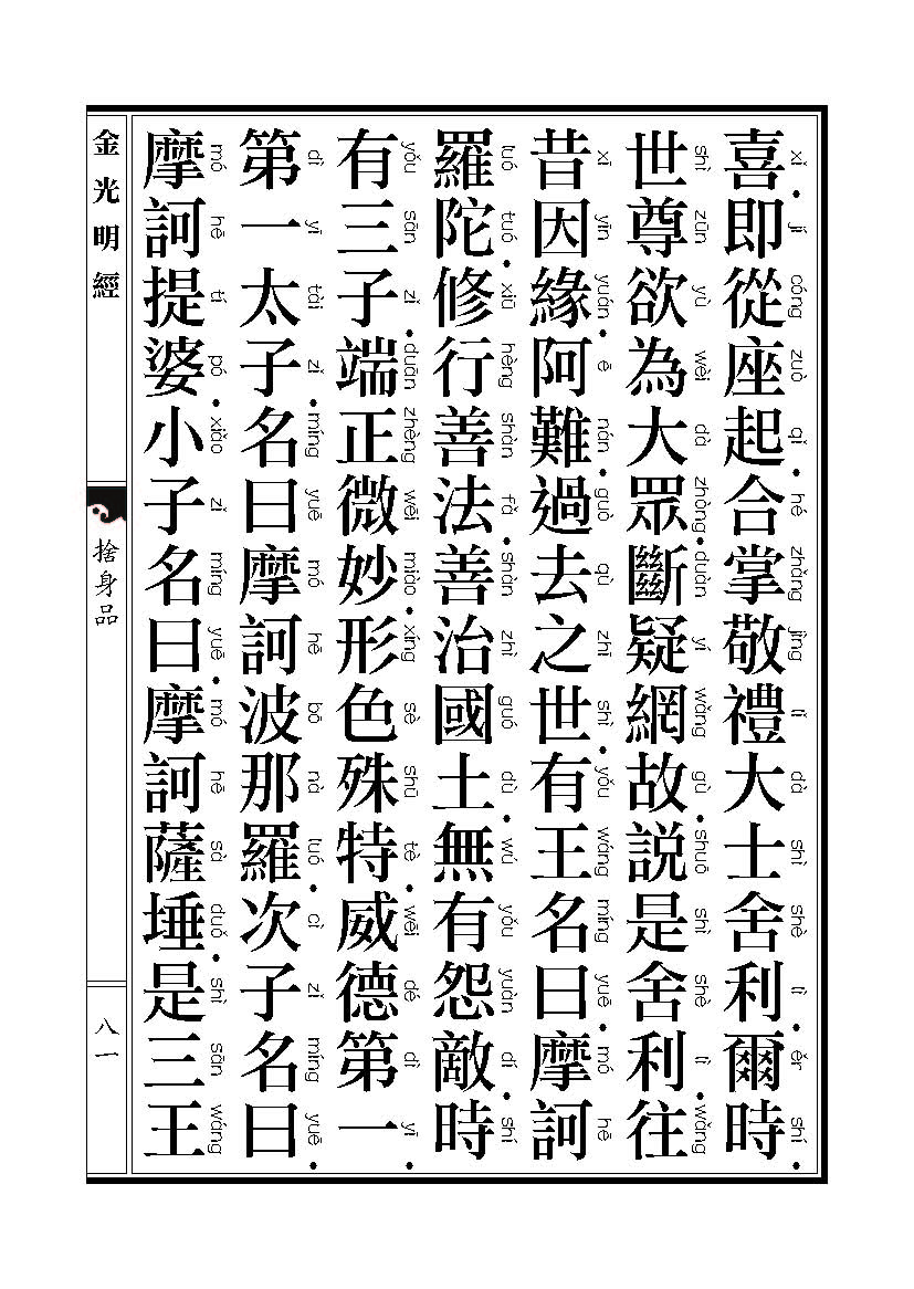 「金光明经」《金光明经》:舍身品 「金光明经」《金光明经》:舍身品