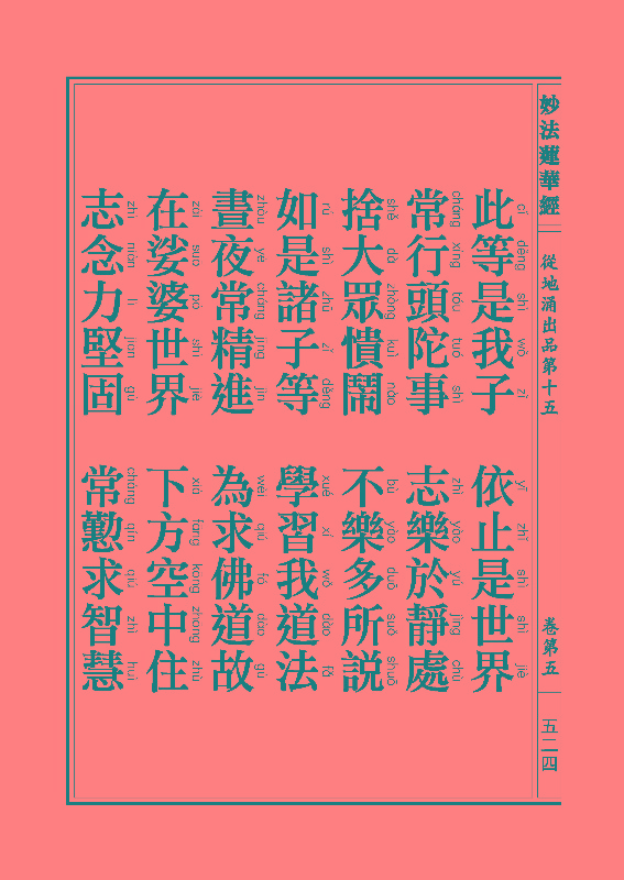 《妙法莲华经》:从地涌出品 《妙法莲华经》:从地涌出品