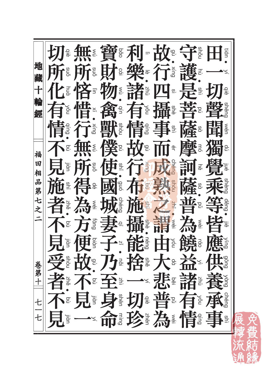 「佛学」地藏十轮经:福田相品第七之二 「佛学」地藏十轮经:福田相品第七之二