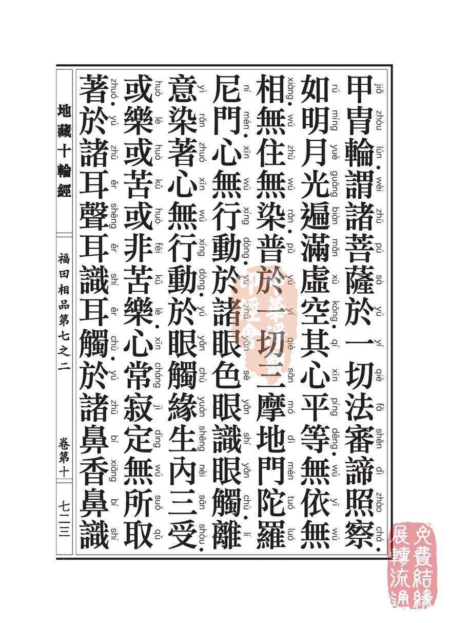 「佛学」地藏十轮经:福田相品第七之二 「佛学」地藏十轮经:福田相品第七之二